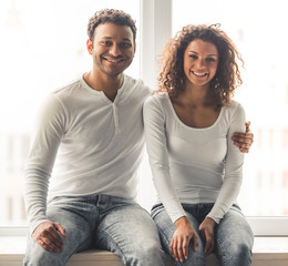 Wall Mural - Afro American couple