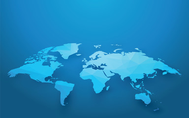 Wall Mural - distorted world map illustration
