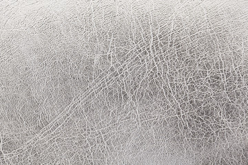 close up shot of silver leather texture background