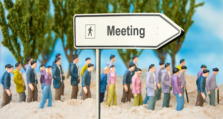 Wall Mural - Schild 179 - Meeting