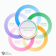 Wall Mural - Infographics Vector Background 5-Step Process