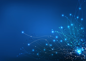 vector background abstract technology communication data Science