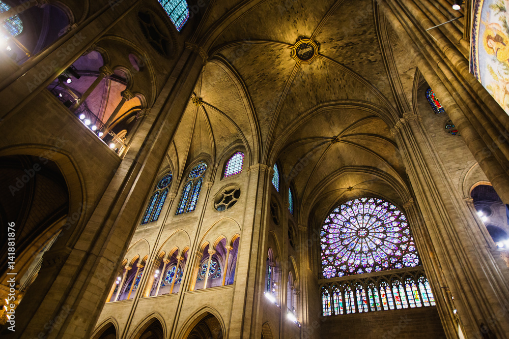 Photo Art Print Notre Dame De Paris On The Outside And
