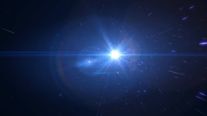 Wall Mural - Flying through space. CG