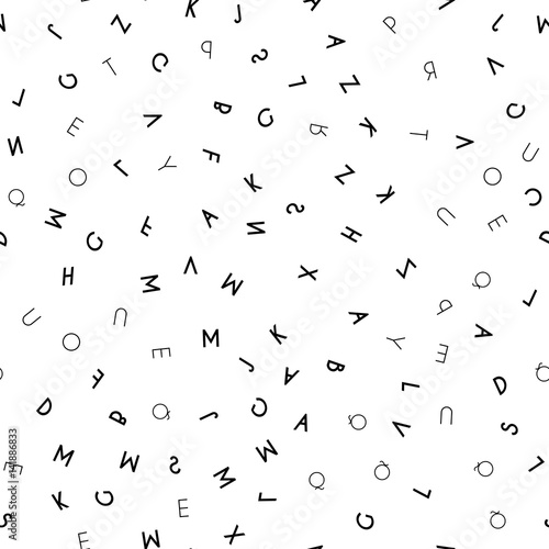 black-letter-seamless-pattern-on-white-background