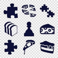 Poster - Set of 9 piece filled icons