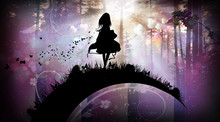 Evening In The Magical Forest Cartoon Character In The Real World Silhouette Art Photo Manipulation