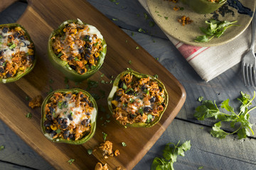 Canvas Print - Homemade Meat and Rice Stuffed Bell Peppers