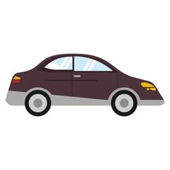 Poster - car sedan vehicle transport vector illustration eps 10