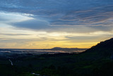 Fototapeta Niebo - Sunset after rain on mountain