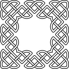 Wall Mural - Monochrome Celtic pattern. Pattern for Scandinavian or Celtic ornament. Vector illustration