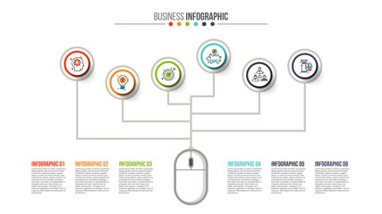 Wall Mural - Business data visualization.