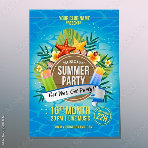 summertime party poster © oncombuntung