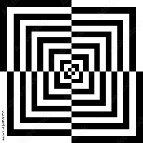 Plakat czarno-białe kwadraty