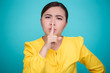 © chajamp - Asian woman make quiet sign