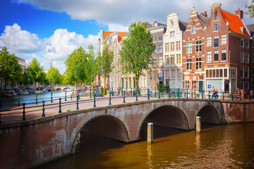 Wall Mural - canal in amsterdam