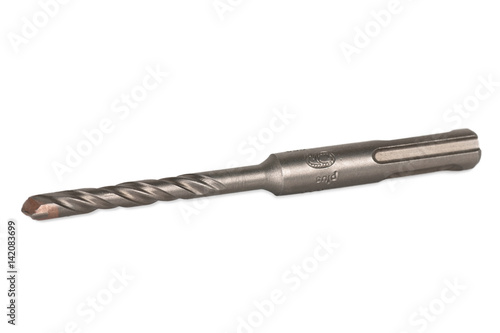 Fotografia, Obraz Drill bit isolated on white background Studio Shot