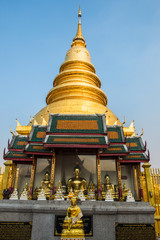 Sticker - Beautiful Lanna pagoda at Phrathat Hariphunchai temple