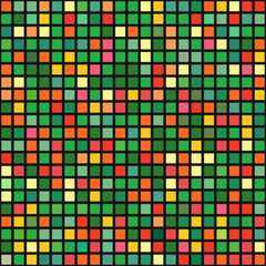 Poster - Abstract geometric seamless pattern of color blocks