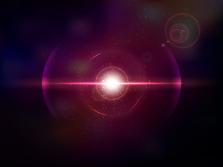 Wall Mural - magenta space explosion, cosmos burst