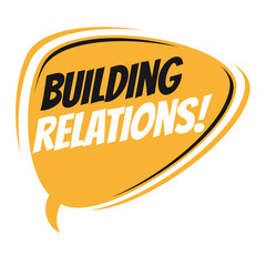 building relations vector speech balloon