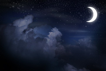 Wall Mural - abstract night sky with stars