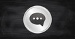 © Daniel Berkmann - Chrom Button - Sprechblase - Messenger
