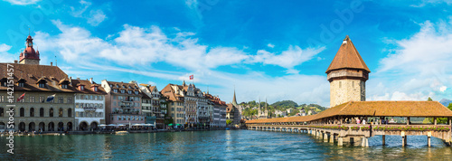 Chapel bridge in Lucerne Poster Mural XXL