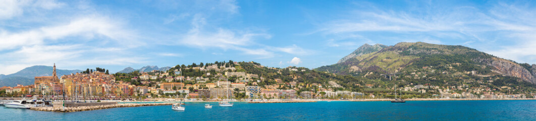 Wall Mural - Menton on french Riviera, France