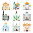 Christian sanctuary building icons