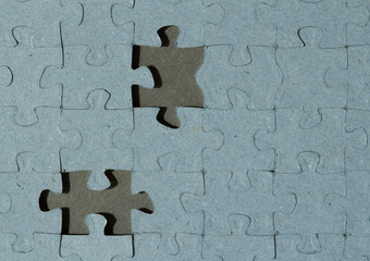 Jigsaw Puzzle background with two empty places