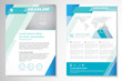 © imoooun - Template vector design for Brochure, Annual Report, Magazine, Poster, Corporate Presentation, Portfolio, Flyer, layout modern with blue color size A4, Front and back, Easy to use and edit.