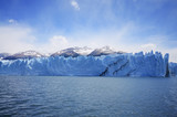 Fototapeta  - Perito Moreno Glacier, the most beautiful glaciers in the world. Located in Patagonia, Argentina. Travel Destination. Global Warming.