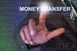 © flowgics - Businessman touching money transfer button on virtual screen