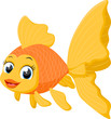 Cute goldfish cartoon 