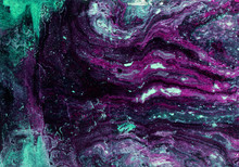 Abstract Hand-made Texture. Marbling Purple Background For Design
