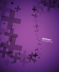 Wall Mural - abstract background created with plus sign.