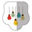 © Grgroup - light bulbs hanging icon, vector illustration design
