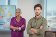 © WavebreakMediaMicro - Portrait of business executives standing with arms crossed