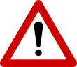 Warning sign with exclamation mark