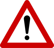 Warning Sign With Exclamation Mark