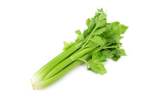 Fresh Celery Isolated On A White Background.