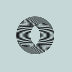 Canvas Print - round shape for logo design,web, prints, posters