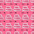 © inna_queen - Girl power. Fashion pink pattern with inscription and arrow. Trendy background with cute stickers.
