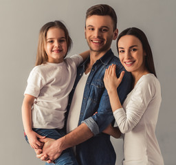 Wall Mural - Happy young family