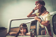 © Nejron Photo - Hippie girls in a van on a road trip