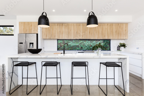 Large Luxury Australian Kitchen With Marble Island Bench Buy