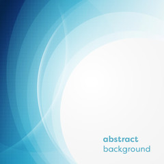 Wall Mural - vector business background with abstract circles and glowing lines.