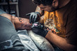 © Mr. Prof - Tattooist makes tattoo pictures in studio