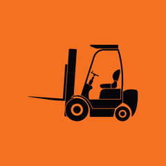 Canvas Print - Warehouse forklift icon